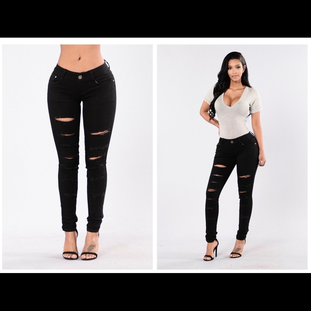 Fashion nova Lola jeans black (UJW)